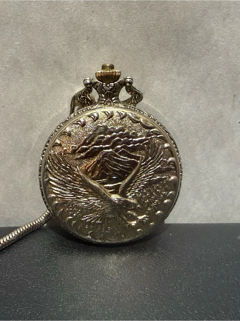 Limited Edition Commemorative Eagle Quartz Pocket Watch